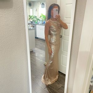 Formal long sequin dress